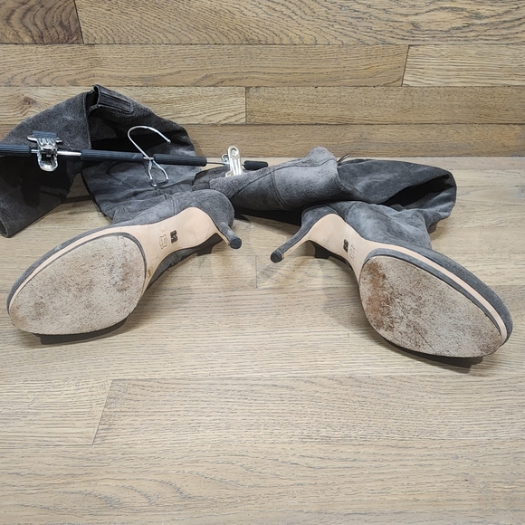 BCBG MAXAZRIA VALERIE 1 SUEDE LEATHER OVER THE KNEE TALL BOOTS WOMEN US 9.5 - Picture 4 of 5